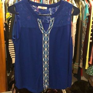 Skies are Blue lace tank